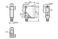 Czujnik typu bramka - odbiornik O5E-DPKG/US100 (O5E200) - IFM