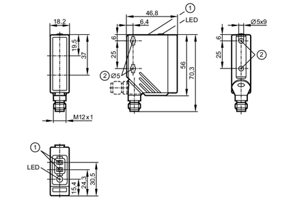 Czujnik refleksyjny O5P-FPKG/US100 (O5P503) - IFM