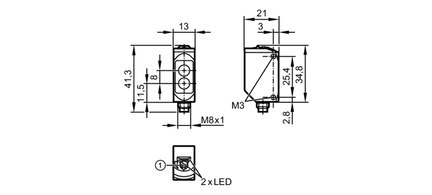 Czujnik dyfuzyjny z tłumieniem tła O6H-CPKG/AS/4P (O6H310) - IFM