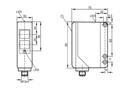 Czujnik dyfuzyjny OAT-FPKG/US (OA5120) - IFM