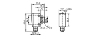 Czujnik dyfuzyjny z tłumieniem tła OGH-HNKG/US/CUBE/200MM (OGH283) - IFM