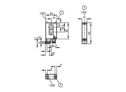 Laserowy czujnik dyfuzyjny OJHLFNKG/FO/AS (OJ5053) - IFM