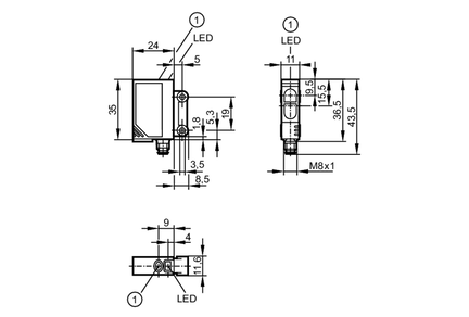 Laserowy czujnik dyfuzyjny OJHLFPKG/SO/AS (OJ5158) - IFM