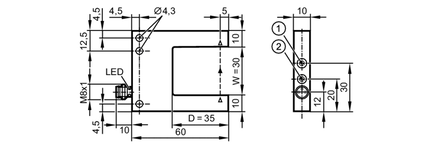 Optyczny czujnik widelcowy OPU-FNKG/IO-LINK/AS (OPU208) - IFM