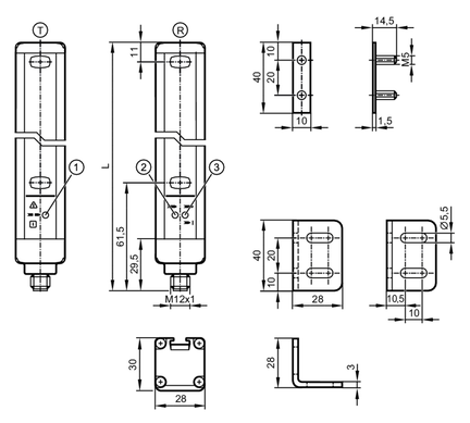 Kurtyna świetlna bezpieczeństwa OYA1510-90-4-12-P-1 (OY110S) - IFM