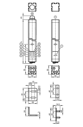 Bariery bezpieczeństwa OYA810-03-4-12-P-4-M (OY512S) - IFM