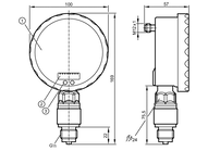 Czujnik ciśnienia z wyświetlaczem analogowym PG-400-REB12-MFRKG/US/ /P (PG2450) - IFM