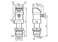 Czujnik ciśnienia z wyświetlaczem PI-,25BREA01-MFRKG/US/3D/3G /P (PI008A) - IFM