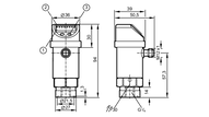 Czujnik ciśnienia z wyświetlaczem PN-010-RBR14-QFPKG/US/3D /V (PN014A) - IFM
