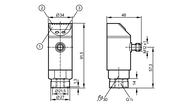 Czujnik ciśnienia z wejściem analogowym PNI010-RBR14-QFRKG/US/ /V (PNI024) - IFM