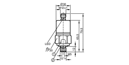 Presostat z ceramiczną celą pomiarową PP-400-SBG14-QFPKG/US/ /V (PP7550) - IFM