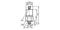Presostat z ceramiczną celą pomiarową PP-100-SBG14-QFPKG/US/ /V (PP7552) - IFM