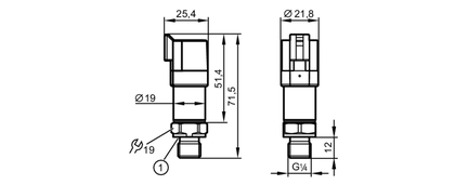 Transmiter ciśnienia PU-025-SEG14-B-DVG/DE (PU5703) - IFM
