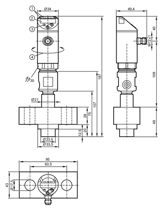 Czujnik ciśnienia z wyświetlaczem PN-600-SE  MFRKG/US/ / (PY9170) - IFM