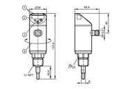 Czujnik przepływu SAN12XDBFRKG/US-100 (SA6010) - IFM