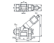 Przepływomierz z zaworem zwrotnym SBY34HF010KG/US (SBY434) - IFM