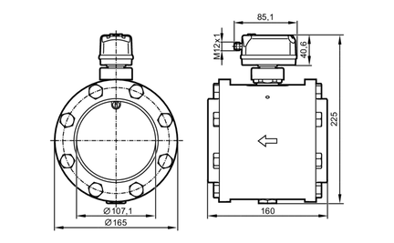 Miernik sprężonego powietrza SDG4"/METRIS PB DN100 (SDG550) - IFM