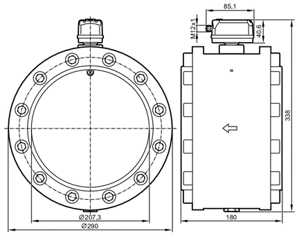 Miernik sprężonego powietrza SDG8"/METRIS PB DN200 (SDG850) - IFM