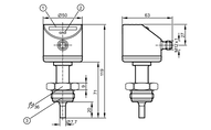Sygnalizator przepływu SIS30ABBFPKG/US-100-IPF (SI6100) - IFM