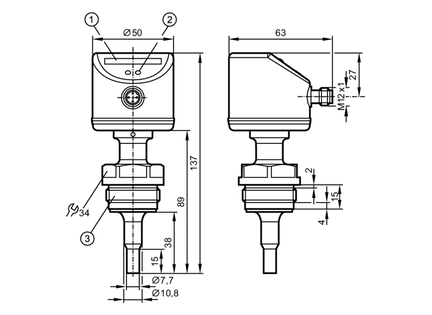 Sygnalizator przepływu SIR11ABBFPKG/US-100-IPF (SI6700) - IFM