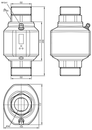 Przepływomierz elektromagnetyczny SMR21XGX50KG/US (SM2004) - IFM