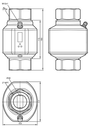 Przepływomierz elektromagnetyczny SMN21XGX50KG/US-100 (SM2604) - IFM