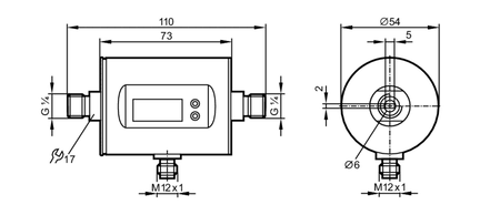 Przepływomierz elektromagnetyczny SMR14DXXFRKG/US-100 (SM4000) - IFM