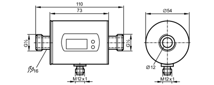 Przepływomierz elektromagnetyczny SMR12GGXFRKG/US-100 (SM6001) - IFM