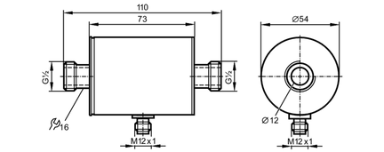 Przepływomierz elektromagnetyczny SMR12GGX1OKG/US-100 (SM6050) - IFM