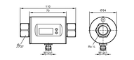Przepływomierz elektromagnetyczny SMK12GGXFRKG/US-100 (SM6500) - IFM