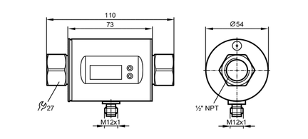 Przepływomierz elektromagnetyczny SMN12GGXFRKG/US-100 (SM6601) - IFM