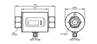 Przepływomierz elektromagnetyczny SMN34GGXFRKG/US-100 (SM7601) - IFM