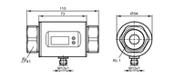 Przepływomierz elektromagnetyczny SMK11GGX50KG/US-100 (SM8404) - IFM