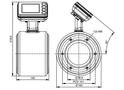 Przepływomierz elektromagnetyczny SMGX0KGFFRKG/USD (SMF721) - IFM