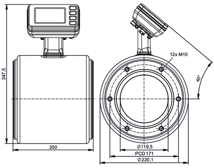 Przepływomierz elektromagnetyczny SMGX1KGFFRKG/USD (SMF821) - IFM