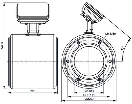 Przepływomierz elektromagnetyczny SMGX1KGFFRKG/UST (SMF850) - IFM
