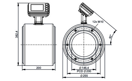 Przepływomierz elektromagnetyczny SMGX2KGFFRKG/USD (SMF921) - IFM