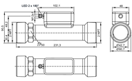Przepływomierz ultradźwiękowy SUN21XJBFRKG/US (SU2651) - IFM