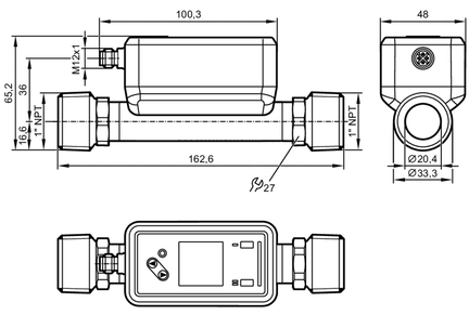 Przepływomierz ultradźwiękowy SUN11XFBFRKG/US (SU8621) - IFM