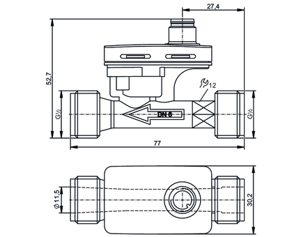 Przepływomierz wirowy SVR12XGXD0KG/US (SV3151) - IFM