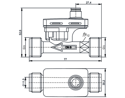 Przepływomierz wirowy SVR12XGXD0KG/US (SV4051) - IFM