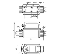 Przepływomierz wirowy (Vortex) z wyświetlaczem SVR12XXXIRKG/US-100 (SV4200) - IFM