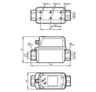 Przepływomierz wirowy (Vortex) z wyświetlaczem SVR12XXX50KG/US-100 (SV5204) - IFM