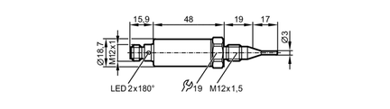 Czujnik temperatury TA-017C1EM12- A-ZVG/US (TA1101) - IFM