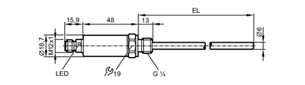 Czujnik temperatury TA-100CLER14-A-ZVG/US (TA2135) - IFM