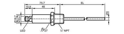 Czujnik temperatury TA-150CLEN12-A-ZVG/US (TA2345) - IFM