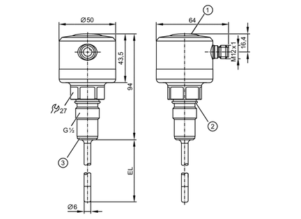 Czujnik temperatury TCC100K1ER12-A-DKG/US (TCC531) - IFM