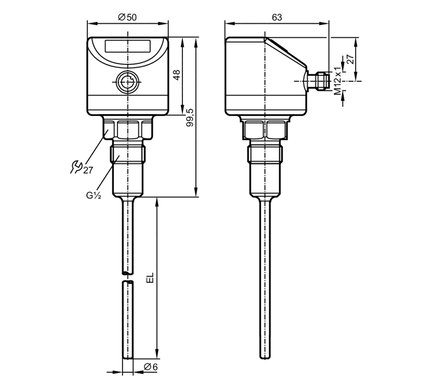 Czujnik temperatury z wyświetlaczem TD-150CFER12-A-ZVG/US (TD2547) - IFM