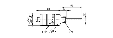 Termostat z intuicyjną nastawą punktu przełączania TK-050CLFR14-QKPKG / US (TK6110) - IFM
