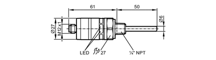 Termostat z intuicyjną nastawą punktu przełączania TK-050CLFN14-QSPKG / US (TK7310) - IFM